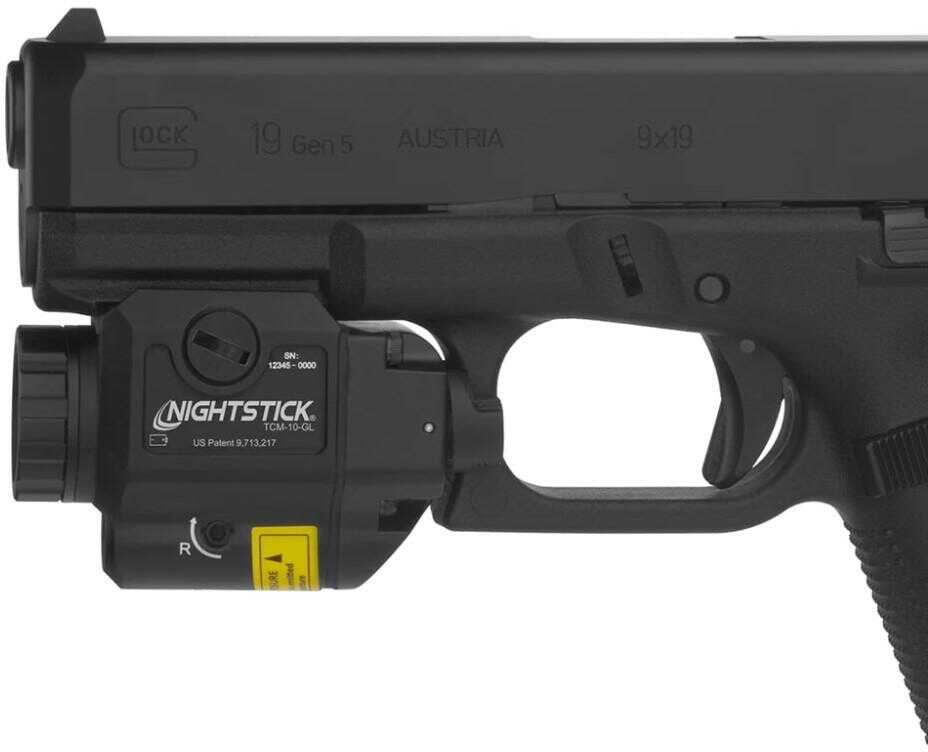 Nightstick Compact Handgun Light W/Green Laser For Glock