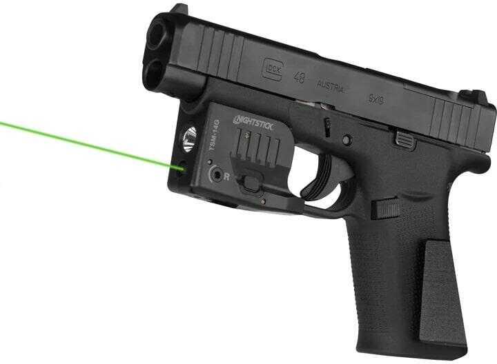 Nightstick Weapon Light With Green Laser Black For Glock 43x/48 Mos