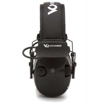Pyramex Sentinel Electronic Earmuff 26dB Noise Reduction Rating 2 AAA Batteries Black Finish