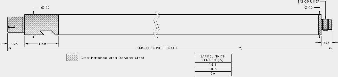 Proof Carbon Fiber Drop In Barrel For Ruger 10/22-img-1