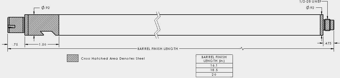 Ruger 10/22 Carbon Fiber Barrels