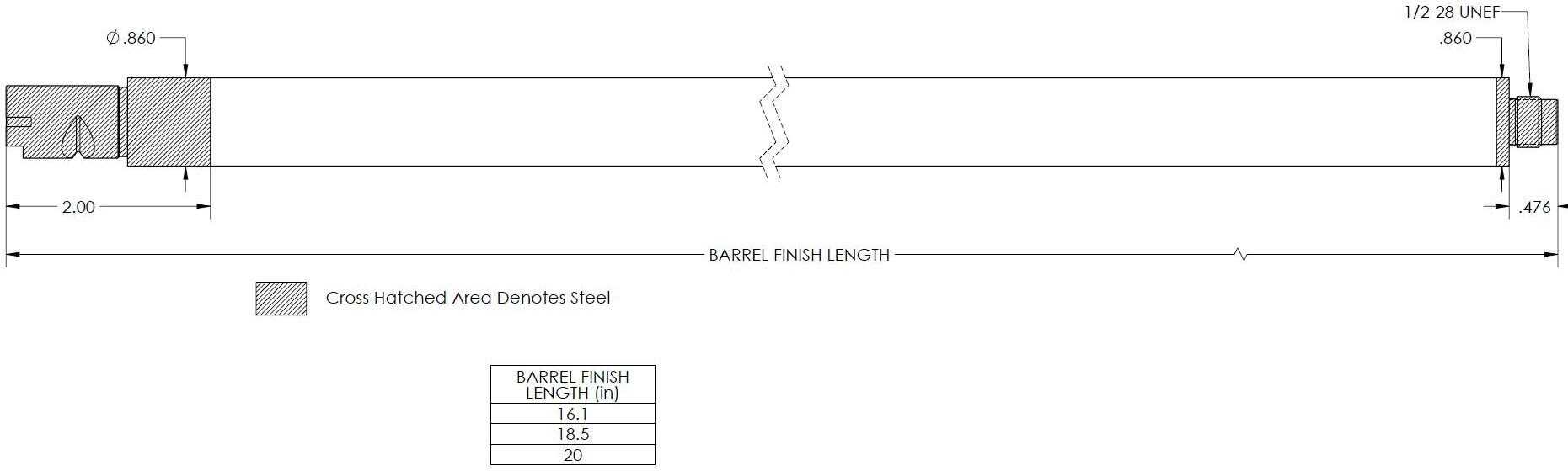 Proof Carbon Fiber Drop In Barrel For CZ 455/457 2-img-2
