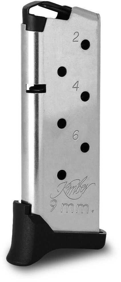 Kimber Magazine 9mm 7 Round Fits Kimber Rapide Micro 9 Extended Finger Extension Stainless