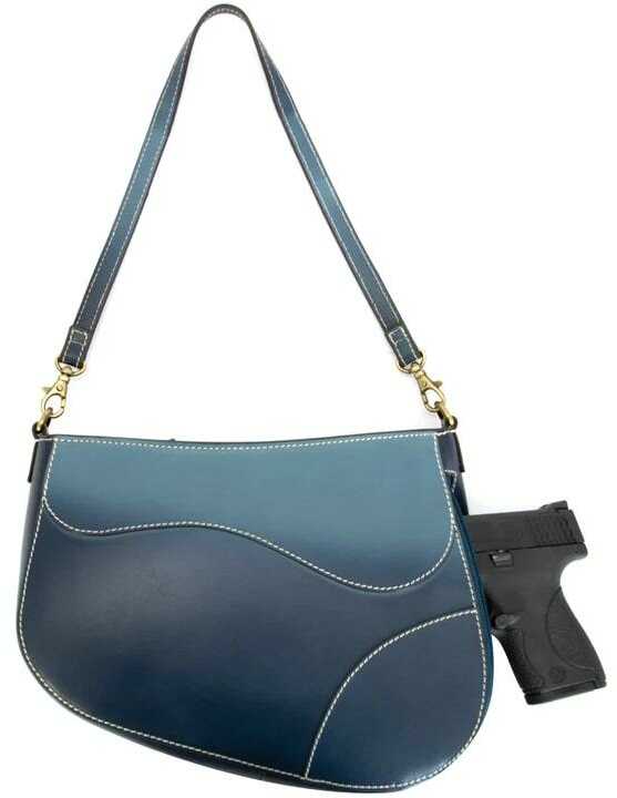 Cameleon Saddle Purse Concealed Carry Bag Blue-img-2