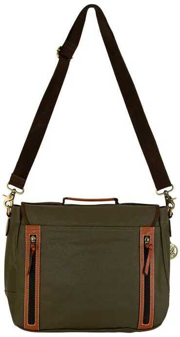 Rugged Rare S&W Wax Canvas Messenger Bag Olive-img-2