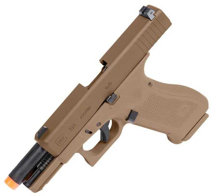 Umarex Glock? 19X Gen5 Blowback Airgun Pistol - Coyote Airsoft 6mm BB