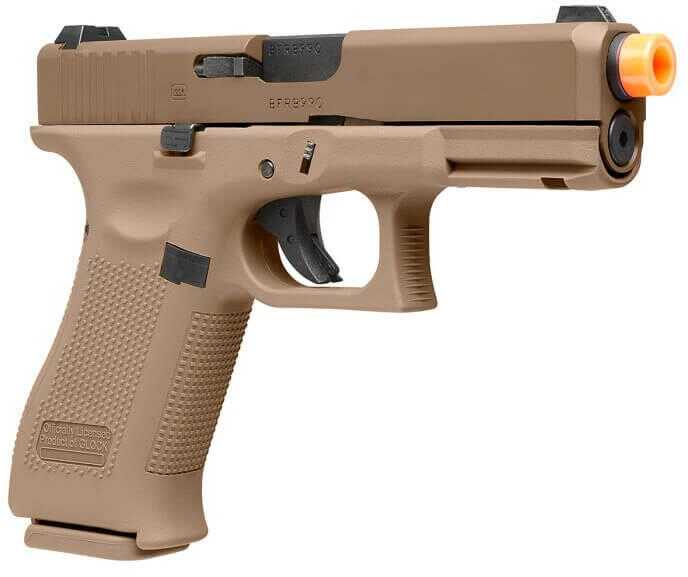 Umarex Glock? 19X Gen5 Blowback Airgun Pistol - Coyote Airsoft 6mm BB