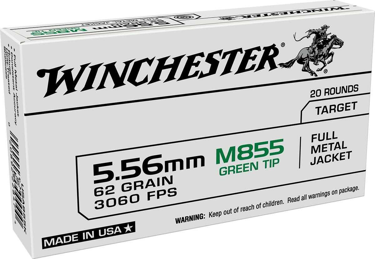 Winchester USA Lake City M855 Green Tip Rifle Ammu-img-1