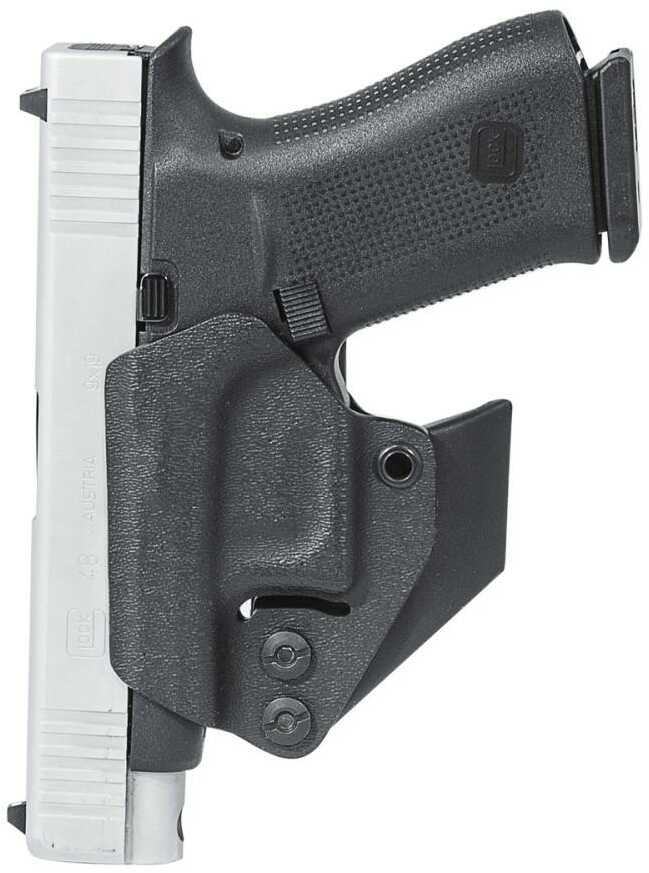 Mission First Tactical Minimalist Inside Waistband Holster Ambidextrous Fits Glock 48/43X Black Kydex Includes 1.5" Bel