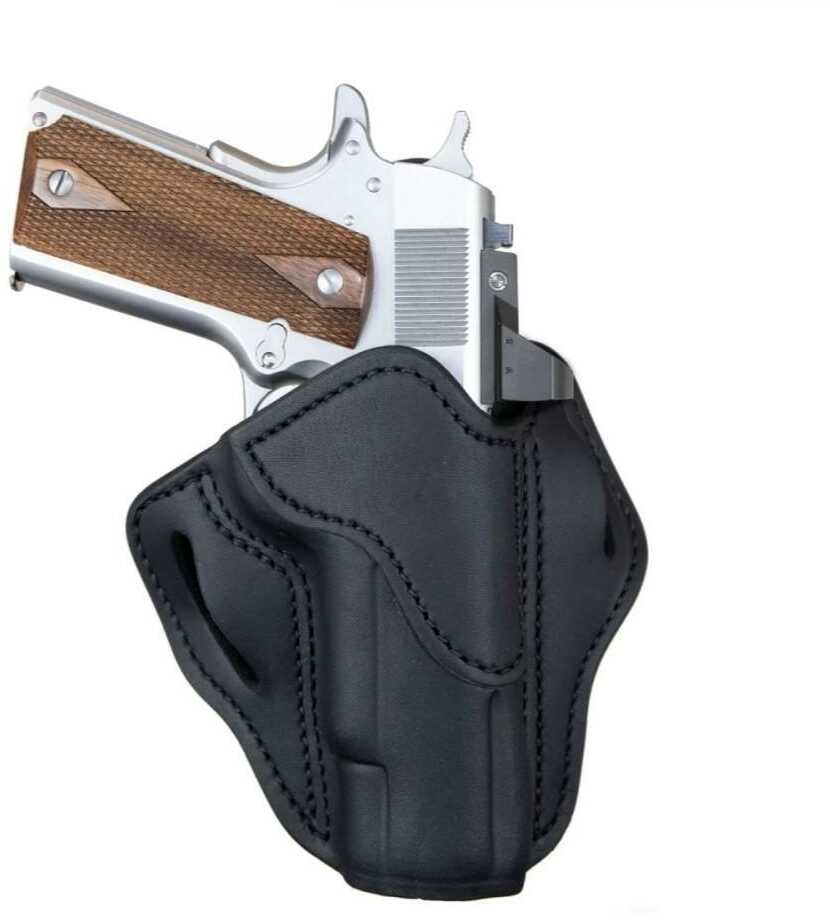 1791 Gunleather OR Optic Ready Belt Holster Right Hand Stealth Black Leather Fits 1911 4" & 5" OR-BH1-SBL-R