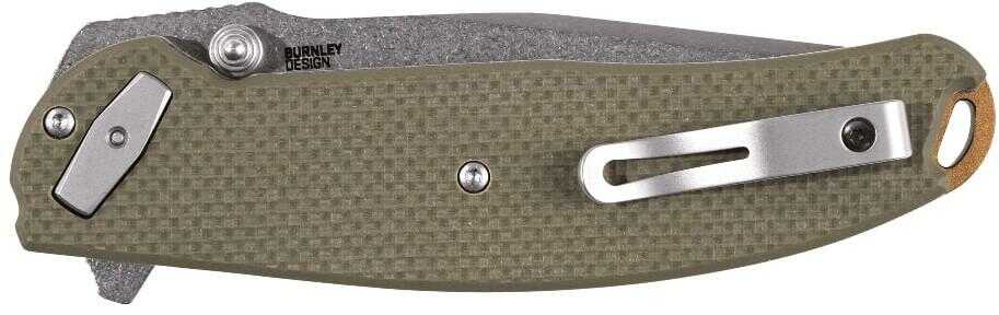Columbia River Butte Od Green Folding 3.36in Blade