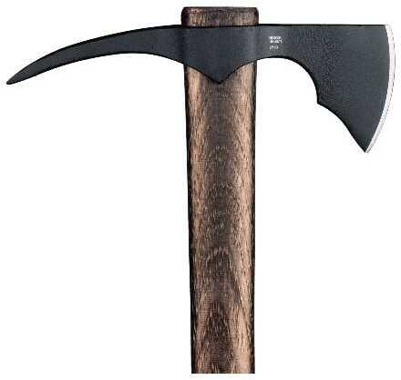 CRKT 2753 ODR 3.08" Axe W/Spike 1055 Carbon Steel Blade, Fire Treated Tennessee Hickory Handle, 21" OAL