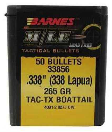 Barnes 33856 Tactical .338 265 Grains 50 Per Box