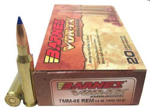 7mm-08 Rem 120 Grain Ballistic Tip 20 Rounds Barnes Ammunition Remington