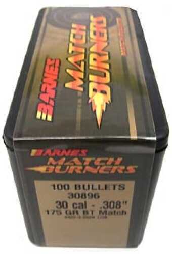 Barnes Bullets 30385 Match Burners Caliber .308 175 GR Boat Tail 100 Box
