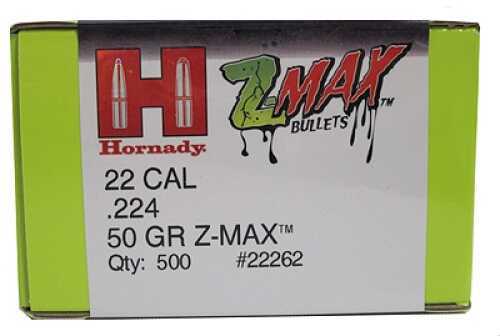 Hornady Z-Max Bullets 22 Caliber 50 Grain 500/Bx
