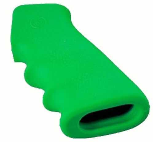 AR-15 Hogue AR & M16 Rubber Grip Finger Groove Zombie Grn