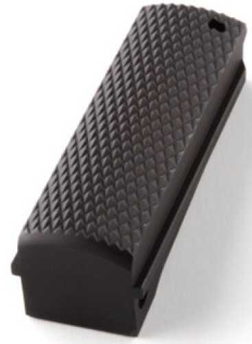 Hogue Grips Mainspring Housing, For 1911 Government/Commander, Aluminum, Checkered Flat Matte Black Finish 01350