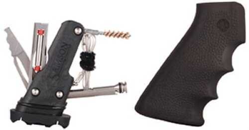 Hogue 15012 AR-15 Overmolded Rubber Grip W/Samson Field Survival Kit Matte Black