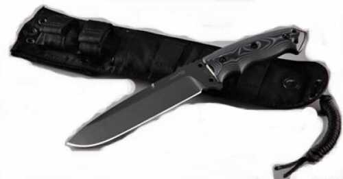 Hogue Grips EX-F01 7" Fixed Blade Knife Drop Point G10 Frame A2 Black Kote G-Mascus Scales Sheath 3515