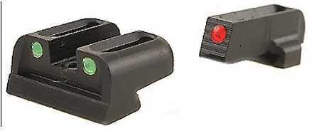 Truglo TG131S2 Brite-Site Fiber Optic Sig Sauer #6/#8 Red Front/Green Rear Black