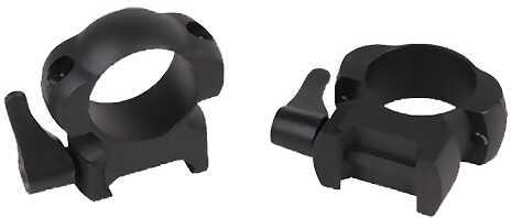 Simmons Weaver 30MM High Leverlok Top Rings With Matte Black Finish Md: 49335