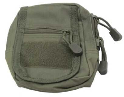 NCSTAR Small Utility Pouch Nylon Green MOLLE Straps for Attachment Zippered Compartment CVSUP2934G