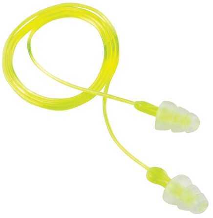 3M/Peltor Tri-Flange Ear Plug Reusable Hearing Protection With Cord 3 Pack Yellow 97317