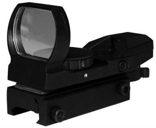 Tactical Electro Dot Sight Red/Green - 4 Reticle - Built-In Mount (Integrated Rail) For Standard Bases - No Need To reze