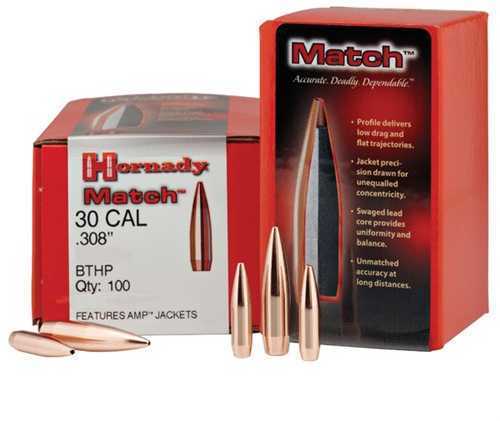 Hornady Bullets 30 Caliber .308 225 Grain BTHP Match 100CT