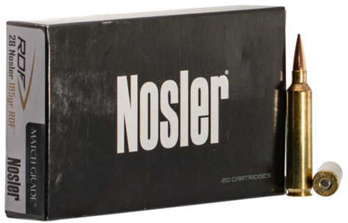28 Nosler 185 Grain Hollow Point 20 Rounds Ammunition