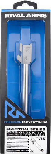 Rival Arms Essential V2 Drop-In Barrel 9mm Luger 4.49" Stainless Steel