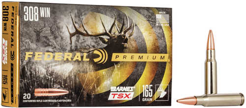308 Win 165 Grain Copper 20 Rounds Federal Ammunition 308 Winchester