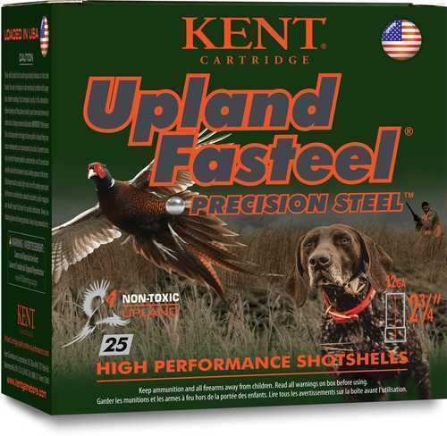 Kent Upland Fasteel Shotshells  12 Ga 2-3/4" 1-1/8Oz 1400 Fps #7 25/ct