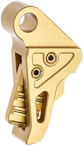 Tyrant Cnc TDHCATTRIGGOLD/Gold Trigger/Shoe Gold Fits Springfield Hellcat Pro