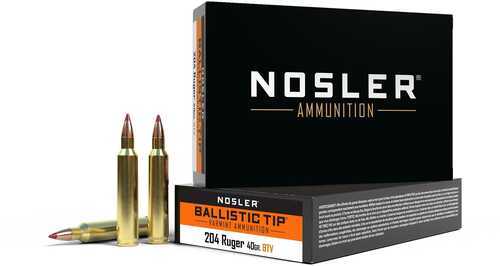 Nosler Varmint Ballistic Tip Ammunition 204 Ruger 40 gr. 20 rd. Model: 61021