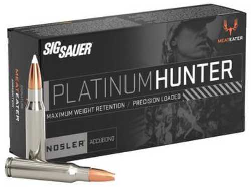 Sig Sauer Platinum Hunter Accubond Rifle Ammunition .270 Winchester 150 Grain PT 20 Round Per Box