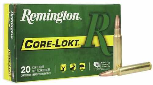 Remington Core-Lokt Rifle Ammunition .338 Remington Ultra Magnum 250 Grain Pointed Soft Point 20 Round Box