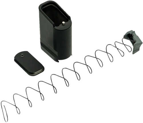 Shield Arms SAS15Me10Black Magazine Extension Extended 10Rd Compatible W/ Shield Arms S15 Magazine Black Anodized Alumin