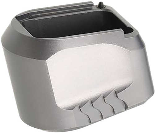 Tyrant CNC TDMPMAGEXFSGREY Magazine Extension Fits S&W M&P 9/40 5Rd Compatible W/ Full-Size M&P 1.0/2.0 Frames Grey Alum