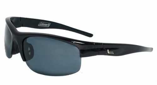 Trailblazer-Shiny Black Half Frame W/ Smoke Lens Sunglasses