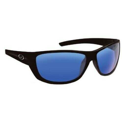 Flying Fisherman Bahia Matte Black Smoke Blu Mirror Sunglasses