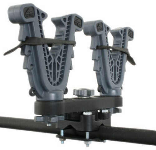 V-Grip Double Gun And Bow Rack Attaches To Your ATV - 6.5" X 5.25" 1" Variable Fit Technology 360 degrees Rotation