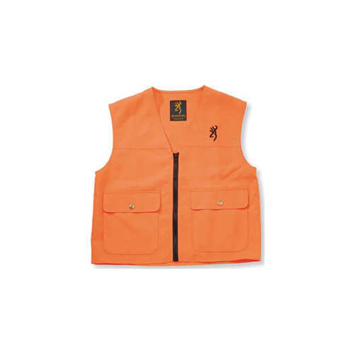 BG Safety Vest Buck Mark Logo Blaze Orange X-Large