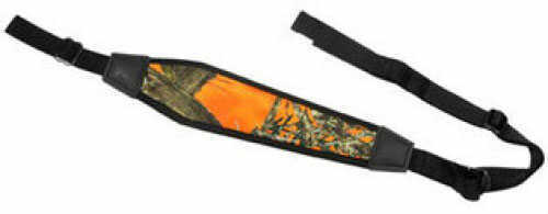 Grovtec US Inc GTSL32 Premium Padded Nylon Sling with Swivels 48" x 1" Hunter Orange