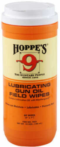Hoppes 9 Lubricating Oil Wipes Orange 60