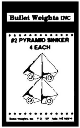 Bullet Weight Pyramid Lead 4Oz 2/Cd Md#: PYC4