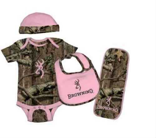 Browning Baby Camo Set 6 Month Old - Light Pink Size 6M