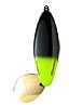 Bomber Who Dat RattlIn Spoon 2 3/4In 7/8Oz Black/Chartreuse Tail Md#: BSWWRS3-396
