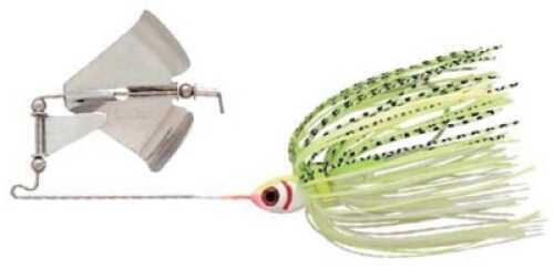 Booyah Clacker Buzzbait 3/8Oz White/Chartreuse Shad Md#: BYB38-606